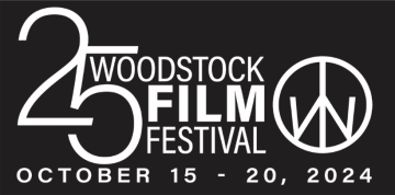A banner for the 25th Woodstock Film Festival in October